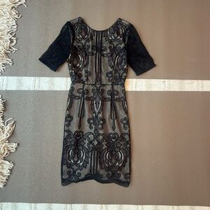 Reiss Black Lace Dress